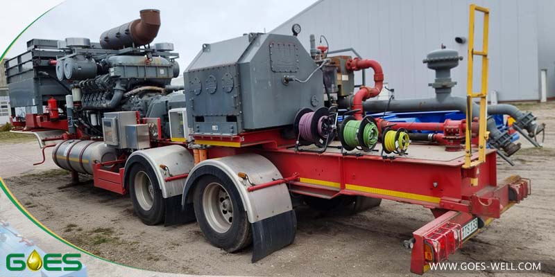 We have one Frac Pump Trailer for sale in Europe