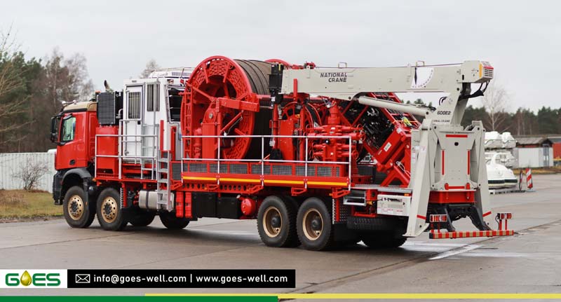 Coiled Tubing Unit with Crane manufactured by GOES GmbH in Germany