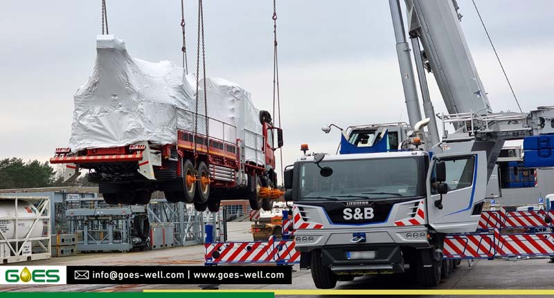 Coiled Tubing Unit with Crane manufactured by GOES GmbH in Germany